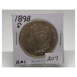 1898-S Morgan Dollar Uncirculated