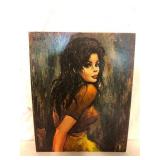 Etienne Roth Signed Lady Print