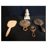 Vintage Hand Mirrors Figurine