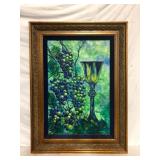 Still Life Painting Grapes Chalice