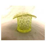 Fenton Uranium Glass Top Hat