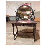 Antique Mahogany Vanity Dressing Table