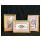 Framed Floral Art Wall Hangings