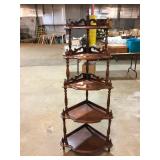 Victorian Corner Whatnot Shelf Etagere