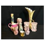 Vintage Porcelain Ceramic Vases