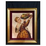 Framed Needlepoint Tapestry