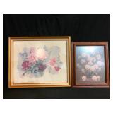 Framed Vintage Floral Art Prints