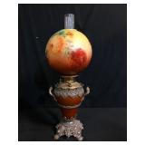 Victorian Gone With The Wind Parlor Lamp