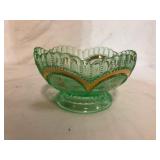 Dugan Beaded Circle Uranium Berry Bowl