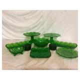 Vintage Green Glassware Collection