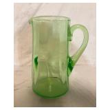 Uranium Glass Pitcher Vaseline