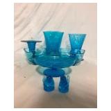 Vintage Blue Art Glass Collection