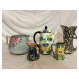 Vintage Teapots and Pitchers