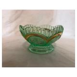 Dugan Beaded Circle Uranium Berry Bowl