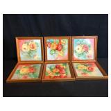 Hand Painted Ceramic Tiles by Leona