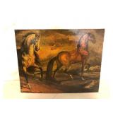 Horses Print after Delacroix