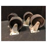 Set of 4 Cart Wheels  -  Replacement or Project Wh
