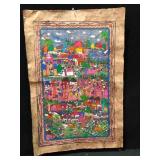 Amate Bark Painting  -  Nahua Folk Art, Guerrero M