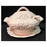 Vintage White Porcelain Soup Tureen  -  Made in Ja