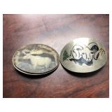 Vintage & Novelty Belt Buckle Collection  -  7 Buc