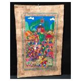 Amate Bark Painting  -  Nahua Folk Art, Guerrero M