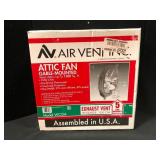 Air Vent Inc. Gable-Mount Attic Fan  -  Model WCGA