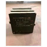 Vintage Wooden Military Black Powder Ammunition Cr