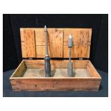 Vintage Copper Head Soldering Irons  -  Antique Bl