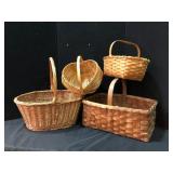 Collectible Woven Basket Collection  -  15-Piece L
