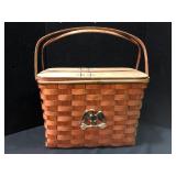 Vintage Basketville Wicker Picnic Basket  -  Vermo