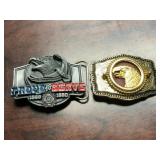 Vintage & Novelty Belt Buckle Collection  -  9 Buc