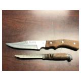 Vintage Hanson Japan Clip Point Fixed Blade Huntin