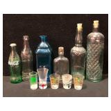 Vintage Bottles & Shot Glass Collection  -  17-Pie