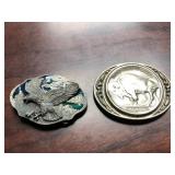 Vintage & Novelty Belt Buckle Collection  -  9 Buc