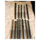 Vintage Hand Drill Bit Collection  -  15-Piece Lot