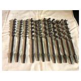 Vintage Hand Drill Bit Collection  -  7-Piece Lot