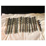Vintage Auger Bit Collection  -  Hand Drill Bits,