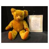 Vintage Golden Mohair Teddy Bear  -  Appraised, wi