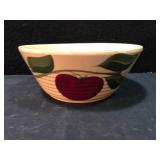 Watt Pottery Apple Pattern Ribbed Mixing Bowl  -