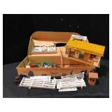 Marx Toys Roy Rogers Rodeo Ranch Playset  -  Vinta
