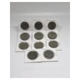 (11) Kennedy Half Dollars