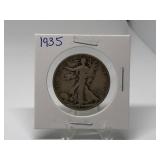 1935 Walking Liberty Half Dollar 90% Silver
