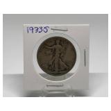1933-S Walking Liberty Half Dollar 90% Silver