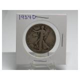 1934-D Walking Liberty Half Dollar 90% Silver