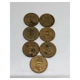 (7) Presidential Dollar Coins
