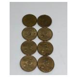 (8) Sacagawea Dollar Coins