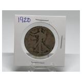 1920 Walking Liberty Half Dollar 90% Silver