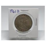 1961-D Franklin Half Dollar 90% Silver