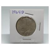 1964-D Kennedy Half Dollar 90% Silver