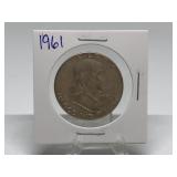 1961 Franklin Half Dollar 90% Silver